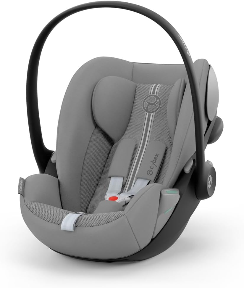 CYBEX Gold Cloud G i-Size Plus infant car seat, Incl. newborn insert, From birth to approx. 24 months, For children from 40 cm to 87 cm, Max. 13 kg, Stone Grey