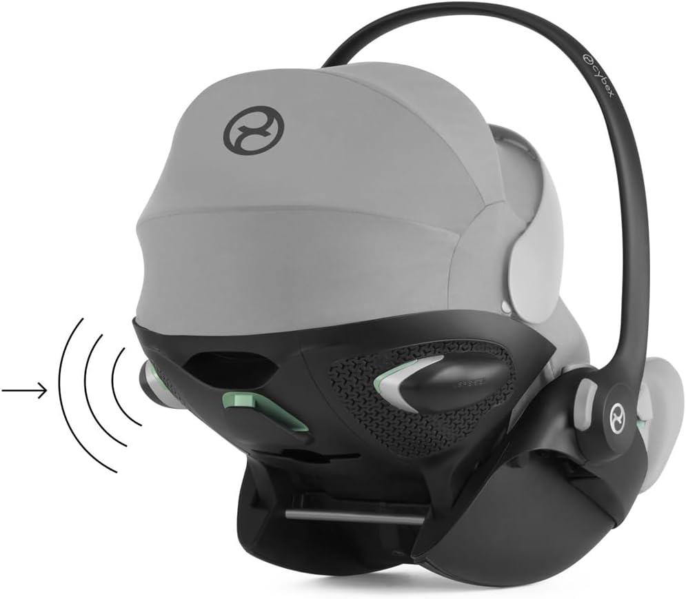 CYBEX Gold Cloud G i-Size Plus infant car seat, Incl. newborn insert, From birth to approx. 24 months, For children from 40 cm to 87 cm, Max. 13 kg, Stone Grey