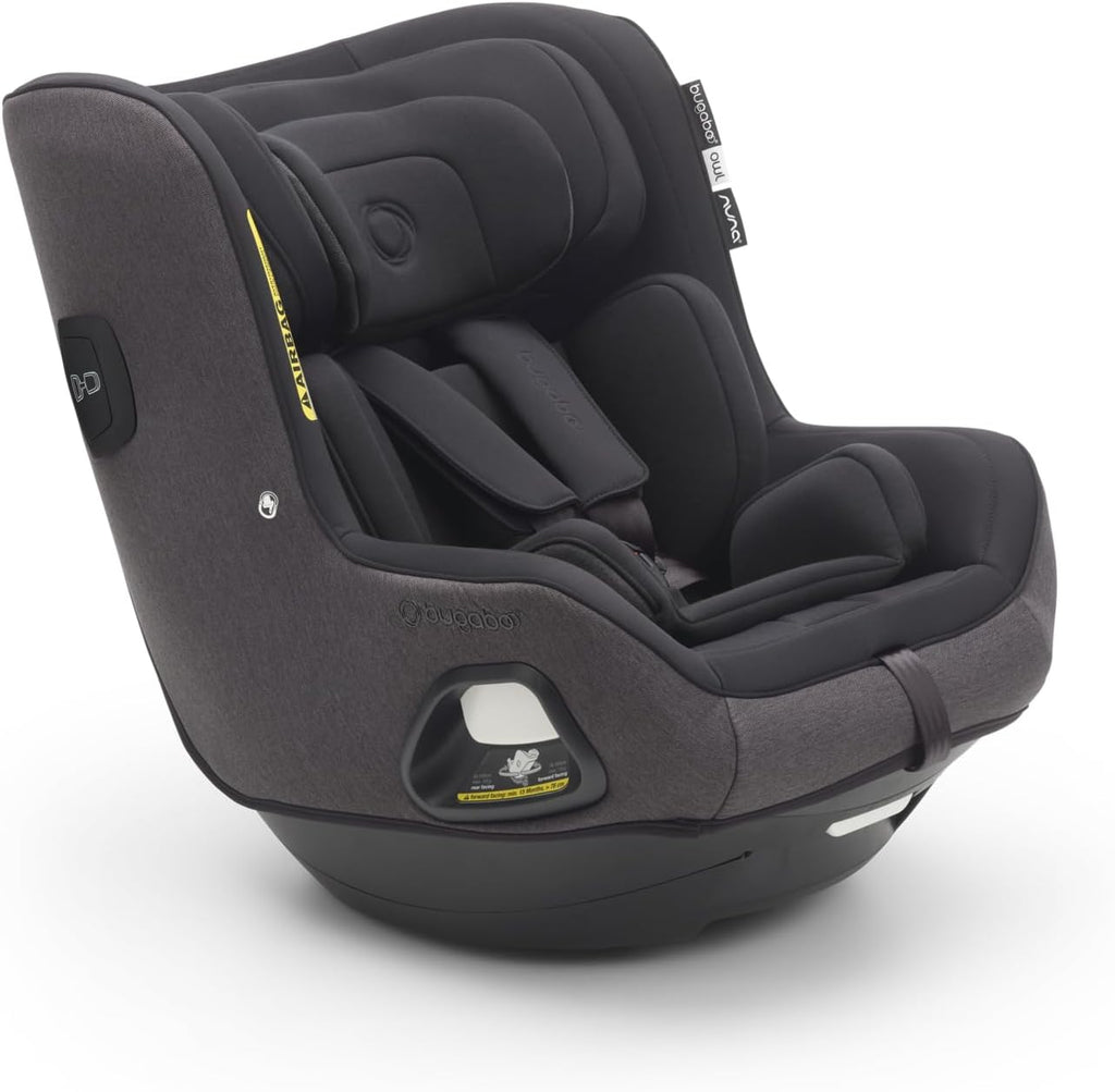Bugaboo Owl by Nuna Isofix Car Seat from Birth to 4 Years, 0-18 kg, 360 Degrees Rotation,