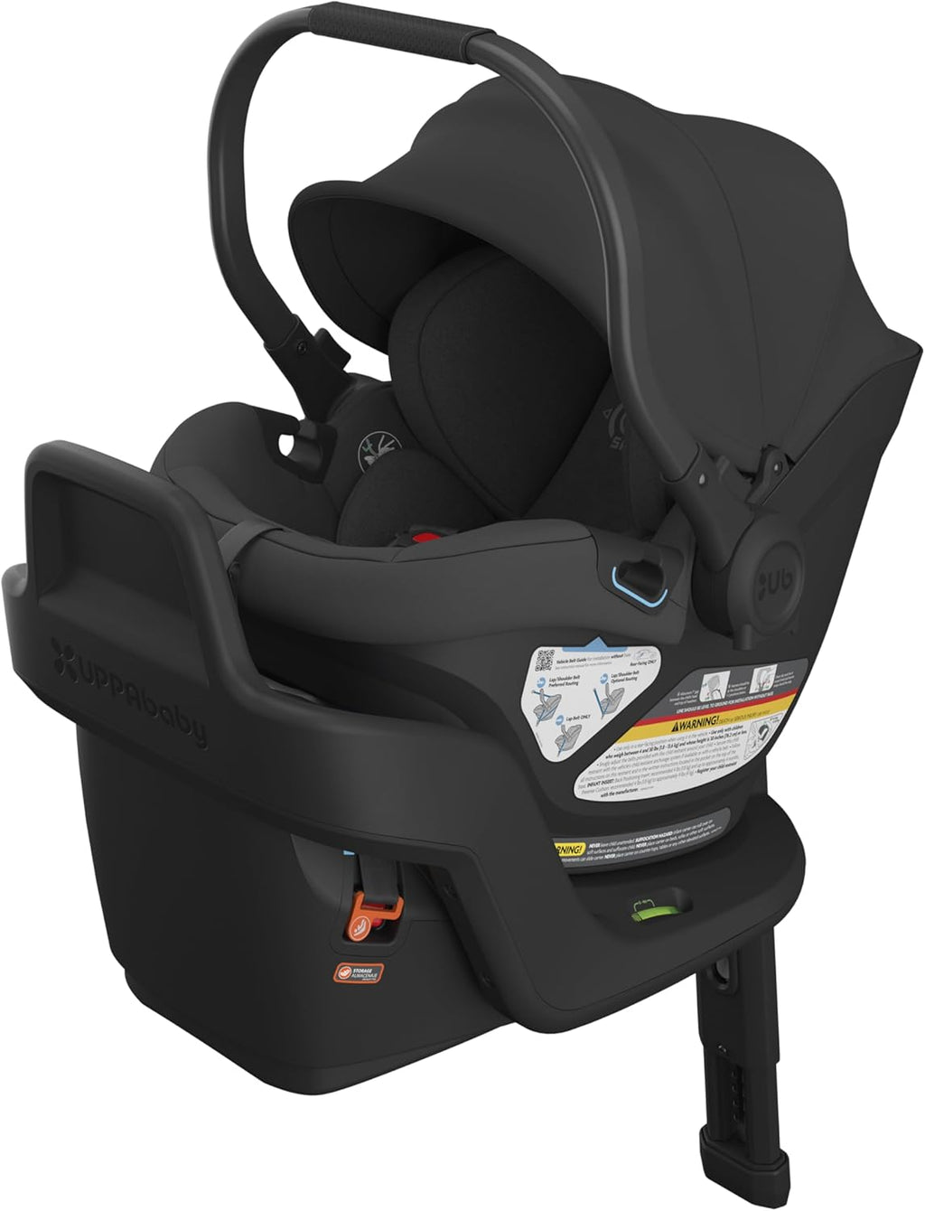 UPPAbaby Aria Lightweight Infant Car Seat/Just Under 6 lbs for Easy Portability/Base with Load Leg