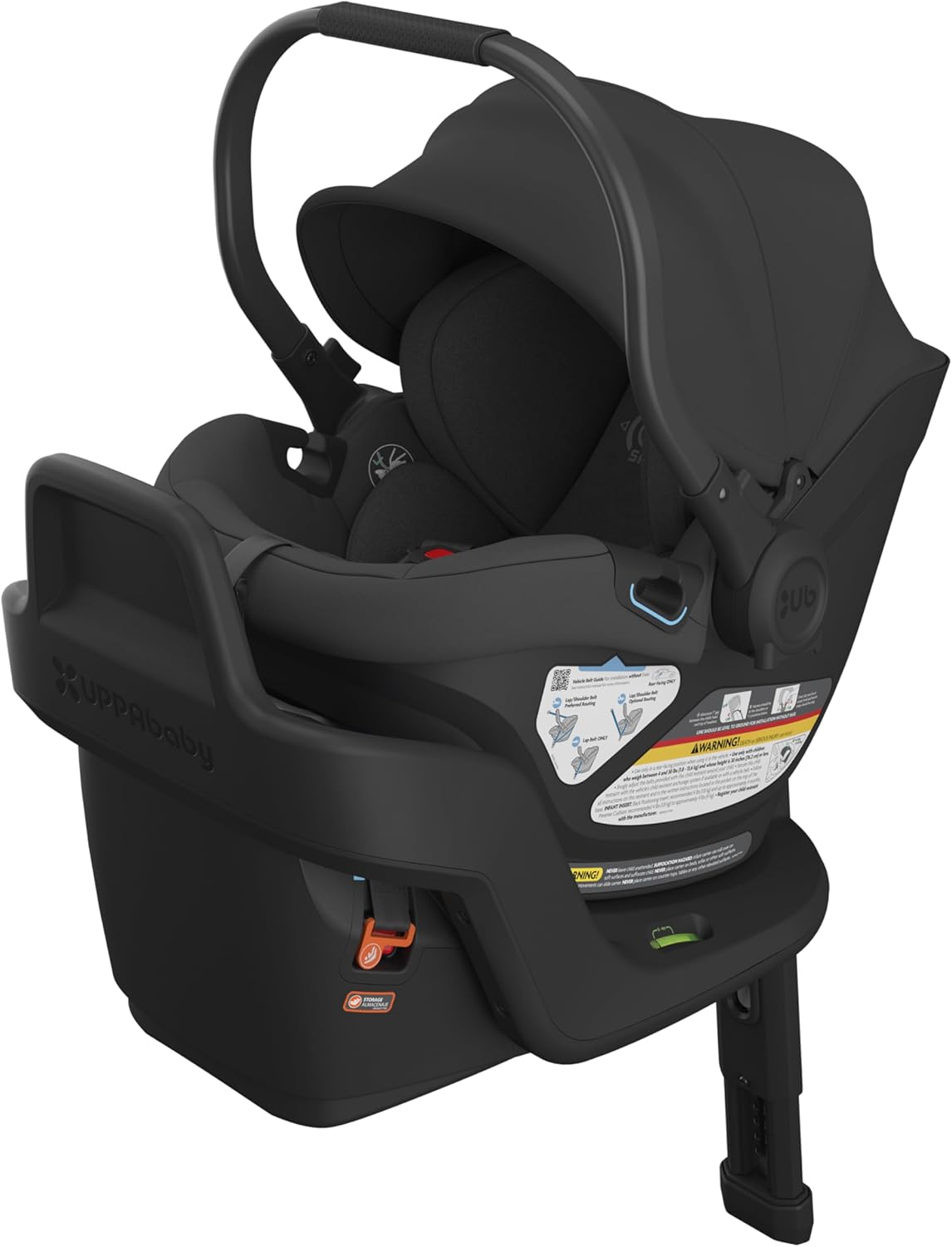 UPPAbaby Aria Lightweight Infant Car Seat/Just Under 6 lbs for Easy Portability/Base with Load Leg