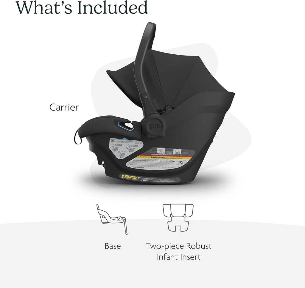 UPPAbaby Aria Lightweight Infant Car Seat/Just Under 6 lbs for Easy Portability/Base with Load Leg