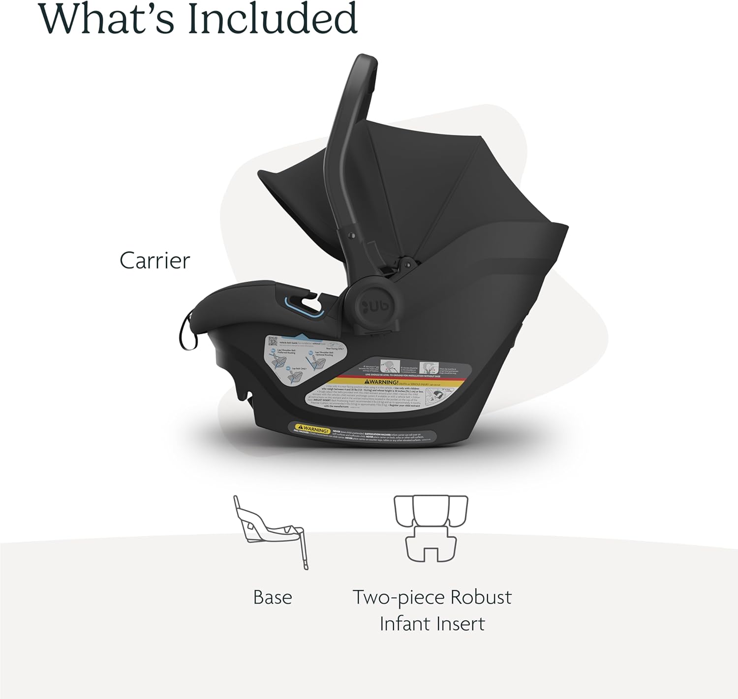 UPPAbaby Aria Lightweight Infant Car Seat/Just Under 6 lbs for Easy Portability/Base with Load Leg