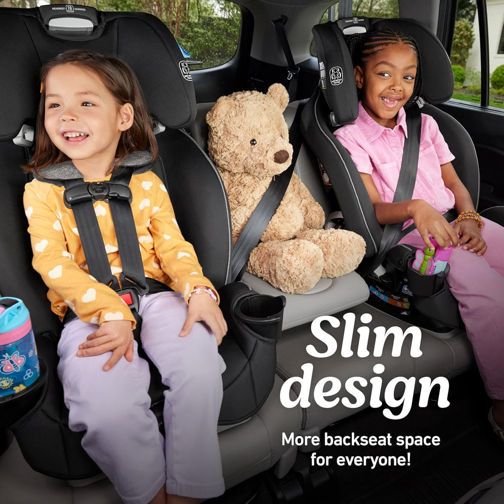 Graco Slimfit 3-in-1 Convertible Car Seat, Ultra-Space-Saving Design, Darcie 2.0, Suitable for Rear and Forward