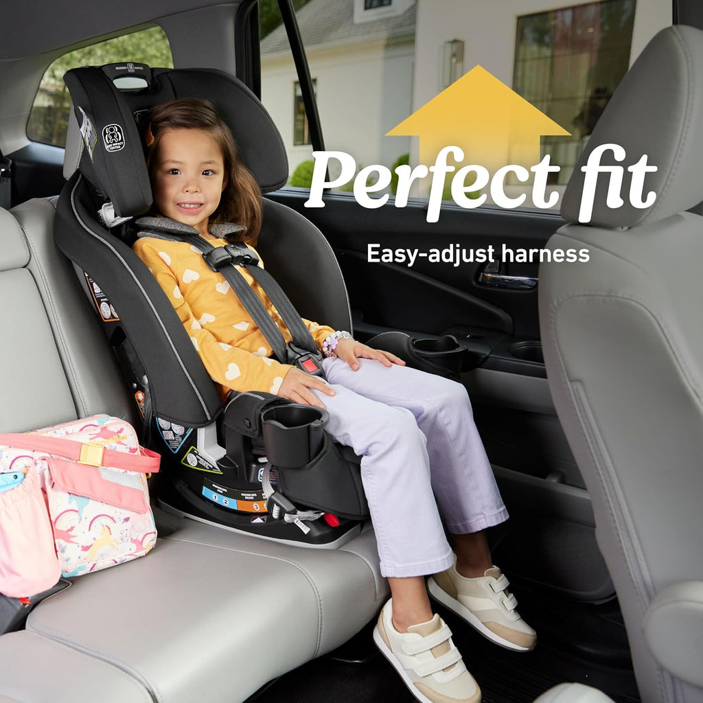 Graco Slimfit 3-in-1 Convertible Car Seat, Ultra-Space-Saving Design, Darcie 2.0, Suitable for Rear and Forward